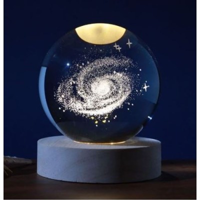 LED TABLE CRYSTAL BALL LARGE GALAXY