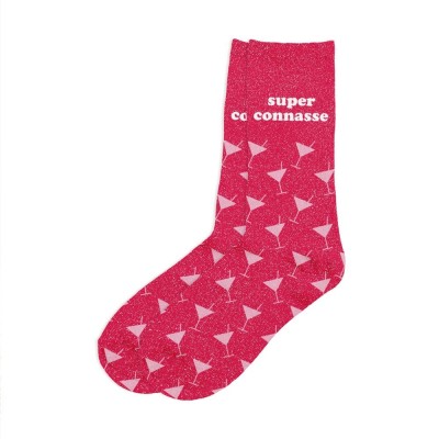CHAUSSETTES PAILLETTES SUPER CONNASSE