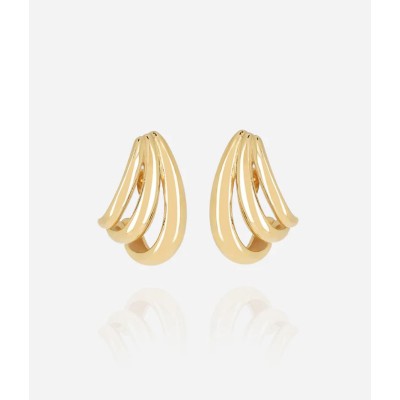 BOUCLE D OREILLE–CREOLE–ACIER DORE