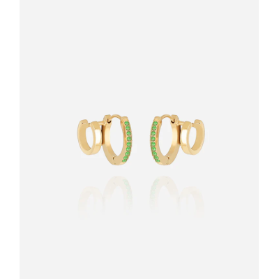 BOUCLE D'OREILLE MULTI ACIER DORE
