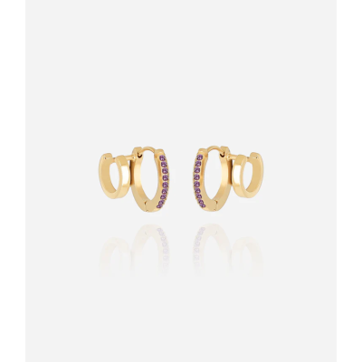 BOUCLE D'OREILLE MULTI ACIER DORE