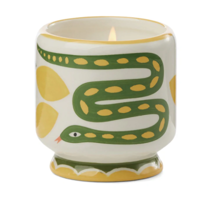 SNAKE CERAMIC CANDLE - WILD LEMONGRASS