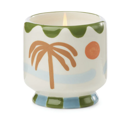 PALM TREE CERAMIC CANDLE - LUSH PALMS