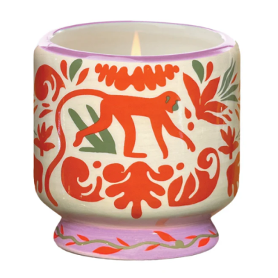JUNGLE CERAMIC CANDLE - COCONUT & AMBER