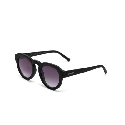 SUNGLASSES - MEDIUM ROUND SHAPE - BLACK HAVANA - ZENO