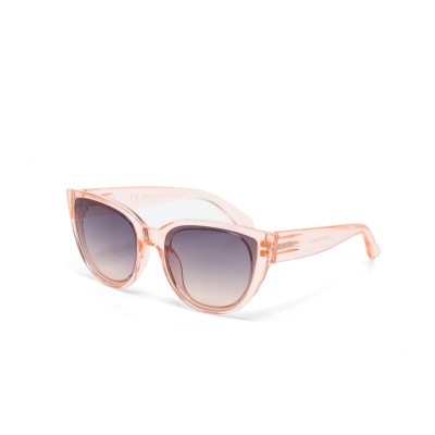 SUNGLASSES - CAT SHAPE OVERLAPPED - TRANSPARENT PINK -...