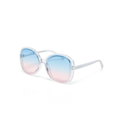 SUNGLASSES - BUTTERFLY SHAPE - TRANSPARENT CLEAR - ANNA