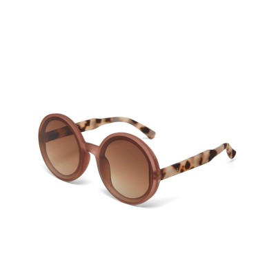 SUNGLASSES - BIG ROUND SHAPE - PINK HAVANA - MONICA