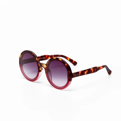 SUNGLASSES - BIG ROUND SHAPE - HAVANA PINK - MONICA