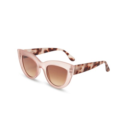 SUNGLASSES - BIG CAT SHAPE - PINK HAVANA
