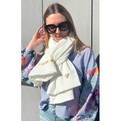 FOULARD EN GAZE DE COTON SHANNA PRINTEMPS 2025