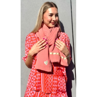 FOULARD EN GAZE DE COTON SHANNA PRINTEMPS 2025