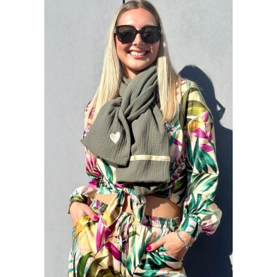 FOULARD EN GAZE DE COTON SHANNA PRINTEMPS 2025