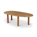 OSCAR -  TABLE DE SALON - TEAK NATUREL - 138 X 70 CM