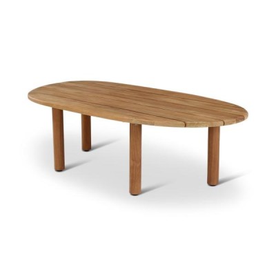 OSCAR -  TABLE DE SALON - TEAK NATUREL - 138 X 70 CM