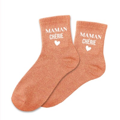 CHAUSSETTES PAILLETTES MAMAN CHERIE