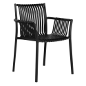 TULSA - CHAISE POLYPROPYLENE - NOIR