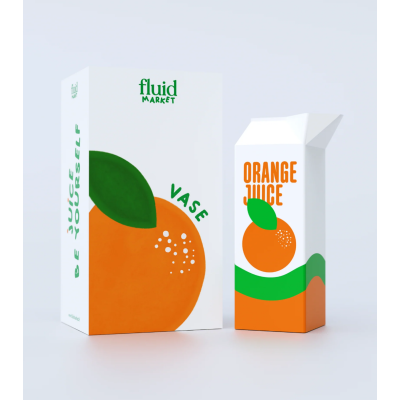 VASE ORANGE JUICE