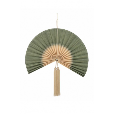 DECO MURALE - EVENTAIL - VERT BAMBOU
