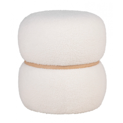 POUF MILFORD, blanc, 38x41cm, HN1234