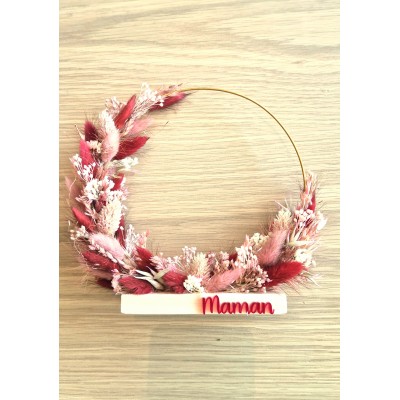 CERCLE FLEURS SECHEES LARGE - MAMAN