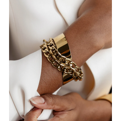 BRACELET–Artesa–ACIER DORE