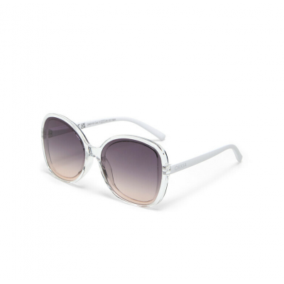 SUNGLASSES - ANNA  - TRANSPARENT WHITE  - BLACK