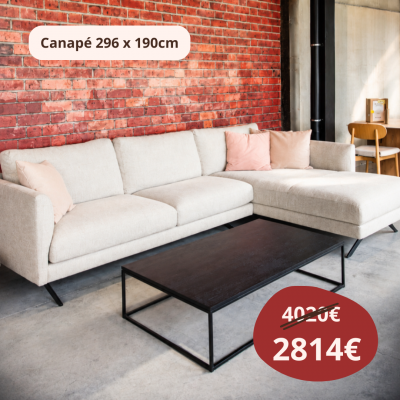 CANAPE Diva [3.5-LA] - pieds A col 20 Legacy 4295 c50