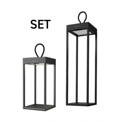 GRACE - SET DE 2 LAMPES D'EXTERIEUR - NOIR