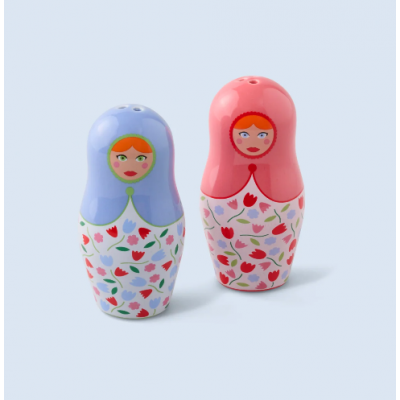SALT & PEPPER  DOLLS