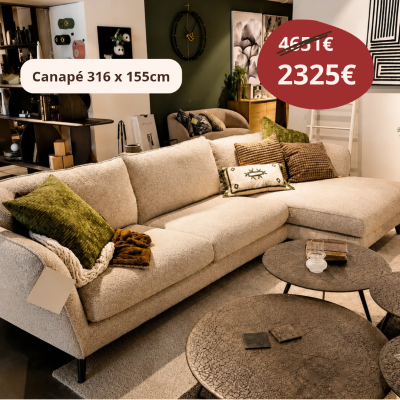 CANAPE EMMA SET 2 DROITE POPPY 5 L GREY