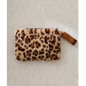POCHETTE ZIPPEE LEOPARD