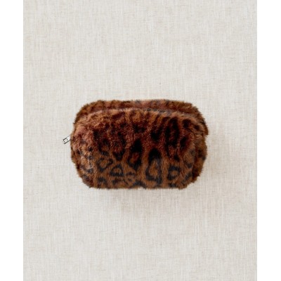 TROUSSE BEAUTE LEOPARD BROWN