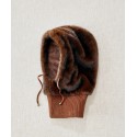 CAGOULE  FAUSSE FOURRURE - CHOCOLAT