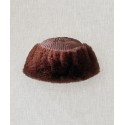 TOQUE BI-MATIERE MARRON UNI